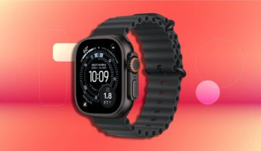 Apple Watch Ultra 3 on a CNET background
