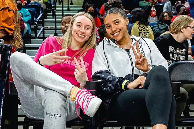 Paige Bueckers and Azzi Fudd