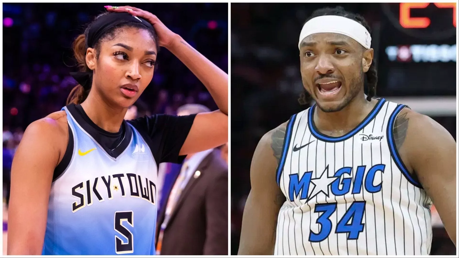 Angel Reese and Wendell Carter Jr.