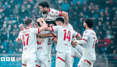 Thun players celebrate