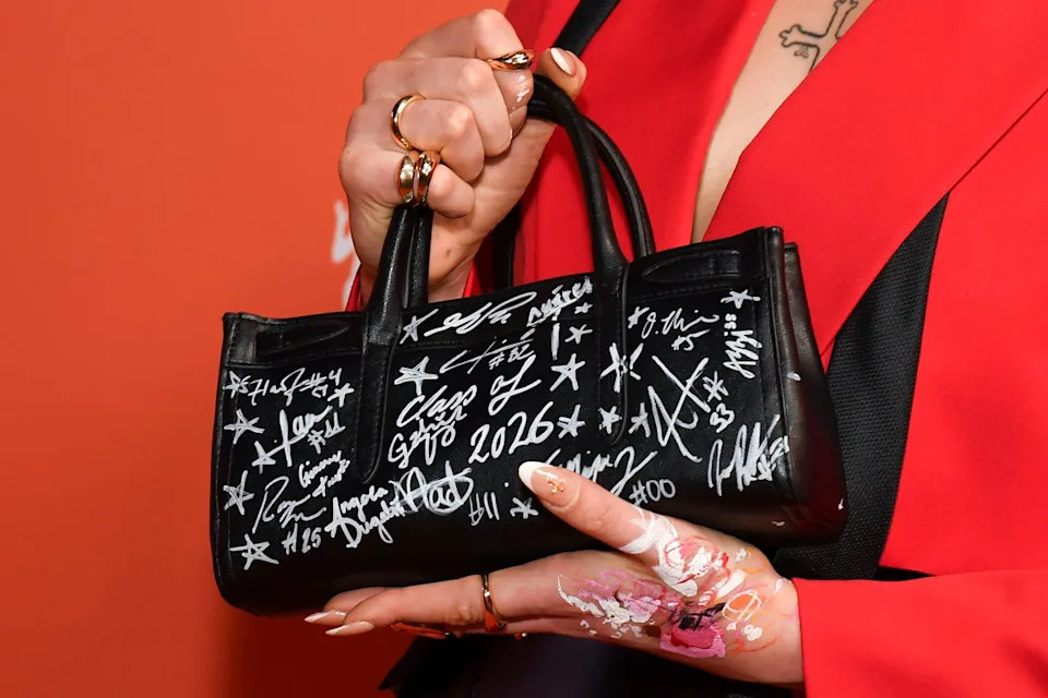 Closeup of the bagCredit: Kristina Bumphrey/WWD via Getty