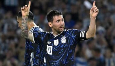 Lionel Messi hits goal scoring milestone in emotional Argentina win