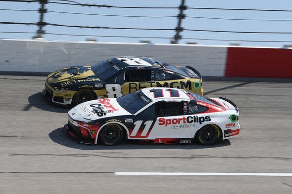 Denny Hamlin and Kyle Busch
