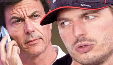 Toto Wolff and Max Verstappen