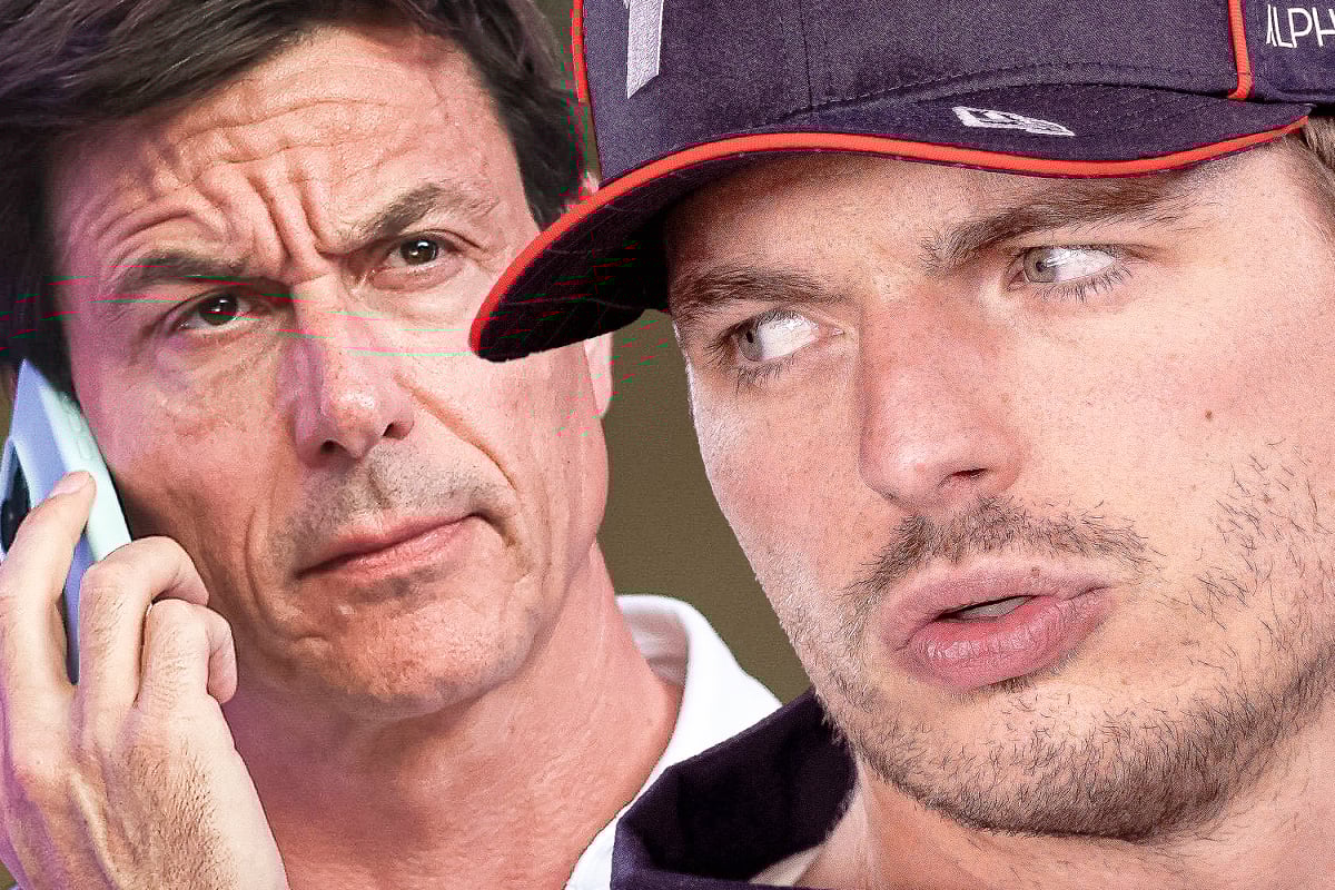 Toto Wolff and Max Verstappen