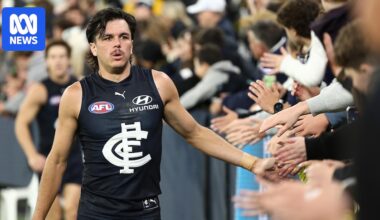 Elijah Hollands's dad posts message about Carlton player's mental health struggle