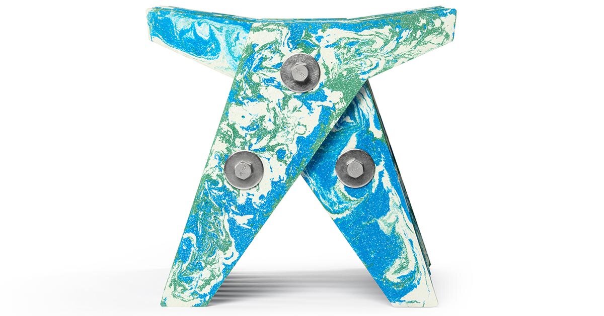 bentu design turns fly ash from power plant into concrete street furniture