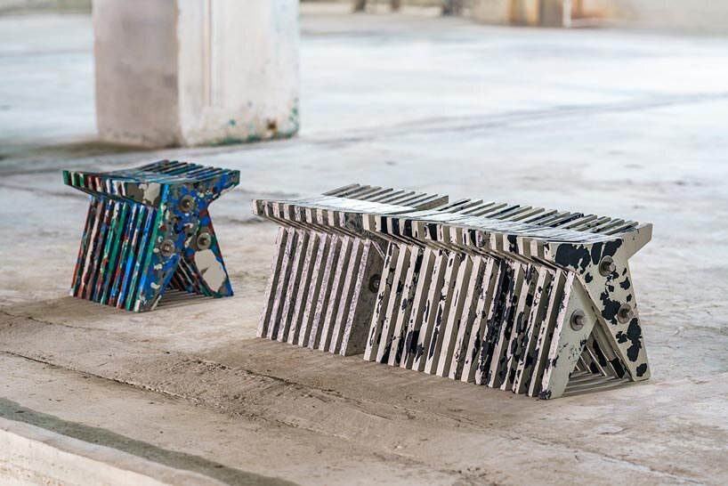 bentu design turns fly ash from power plant into concrete street furniture - 2