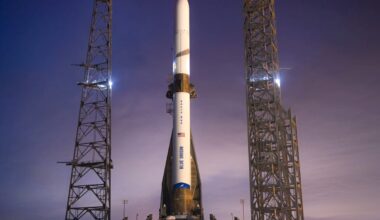 Blue Origin's New Glenn rocket at Cape Canaveral