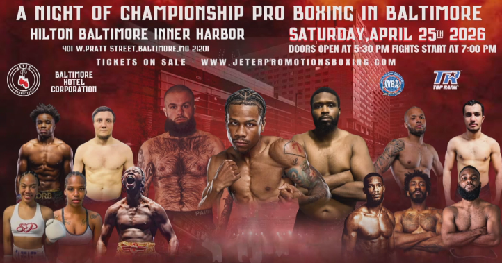 Major boxing match coming to Baltimore's Inner Harbor on April 25