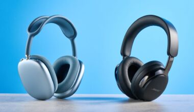 the bose quietcomfort ultra gen 2 headphones in black photographed on a blue tom's guide background