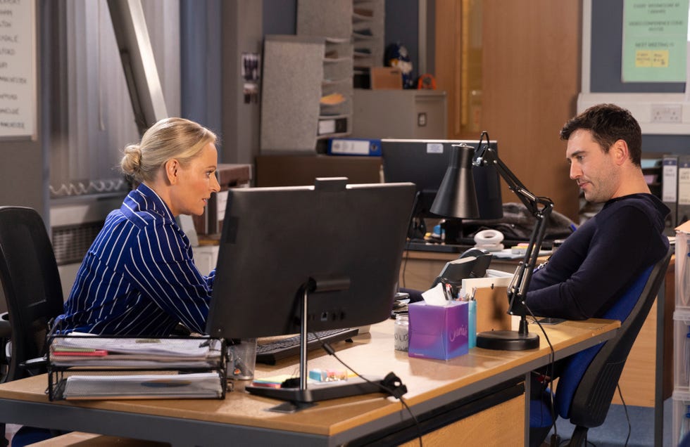 EMBARGOED UNTIL 28/04/2026 00:01 Lisa Swain, Kit Green, Coronation Street lisa swain, kit green, coronation street