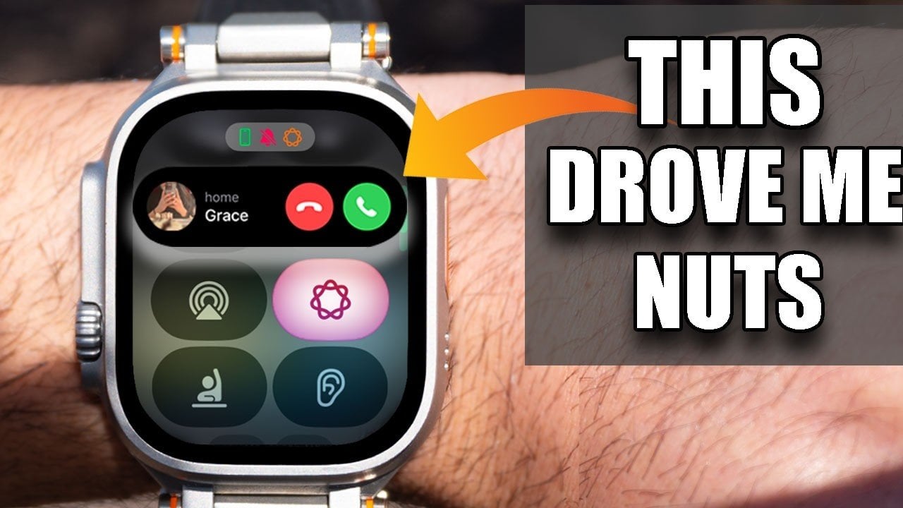 Close view of the Apple Watch Series 12 screen highlighting smoother transitions and improved LTPO power efficiency.