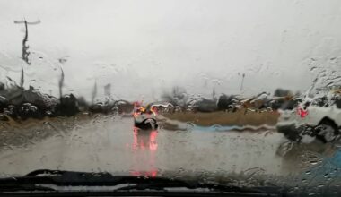 cars vehicle flood rain brampton
