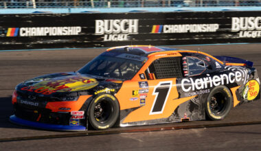 Carson Kvapil on pole for NASCAR O'Reilly Series race at Kansas 