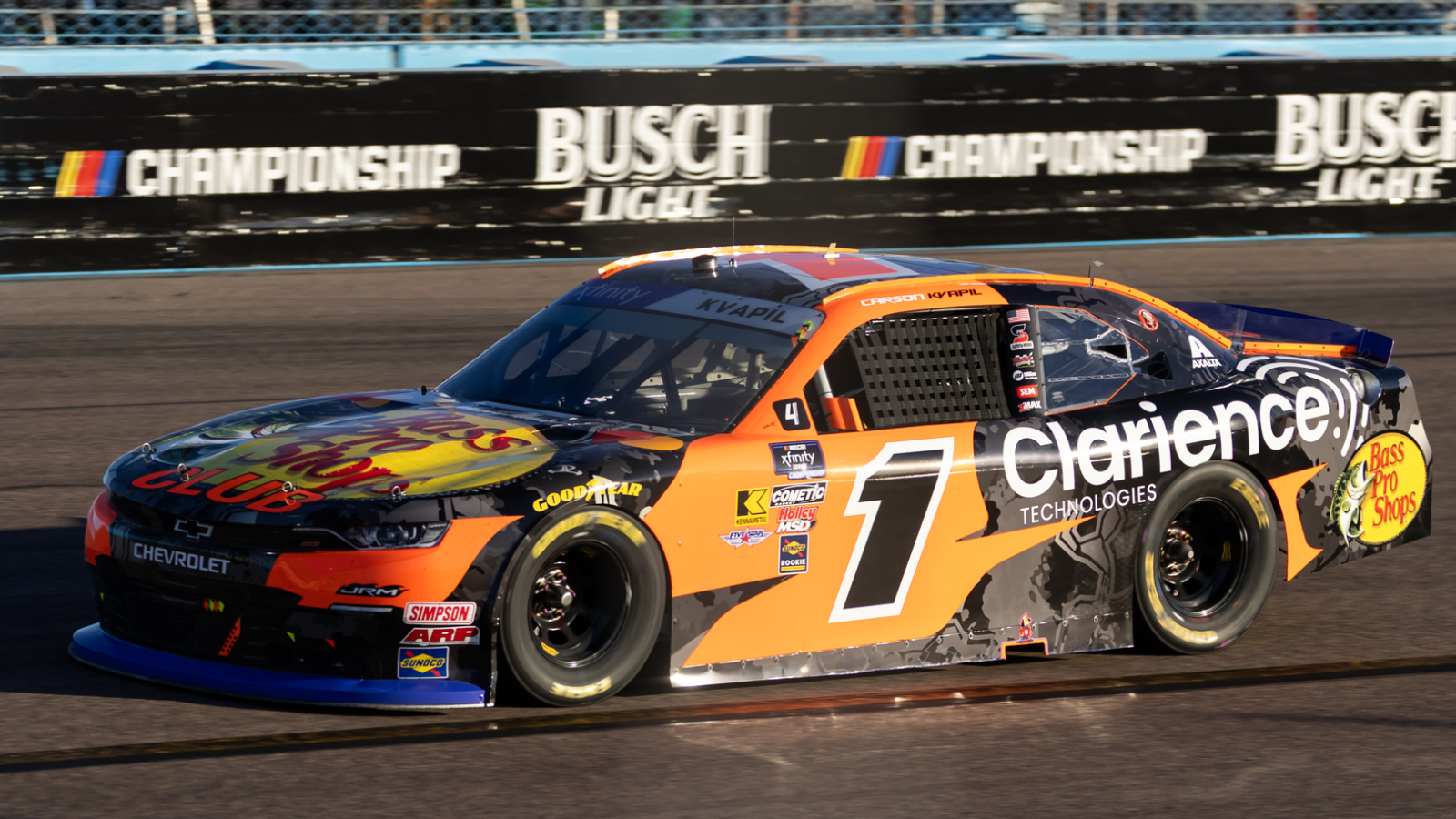 Carson Kvapil on pole for NASCAR O'Reilly Series race at Kansas 