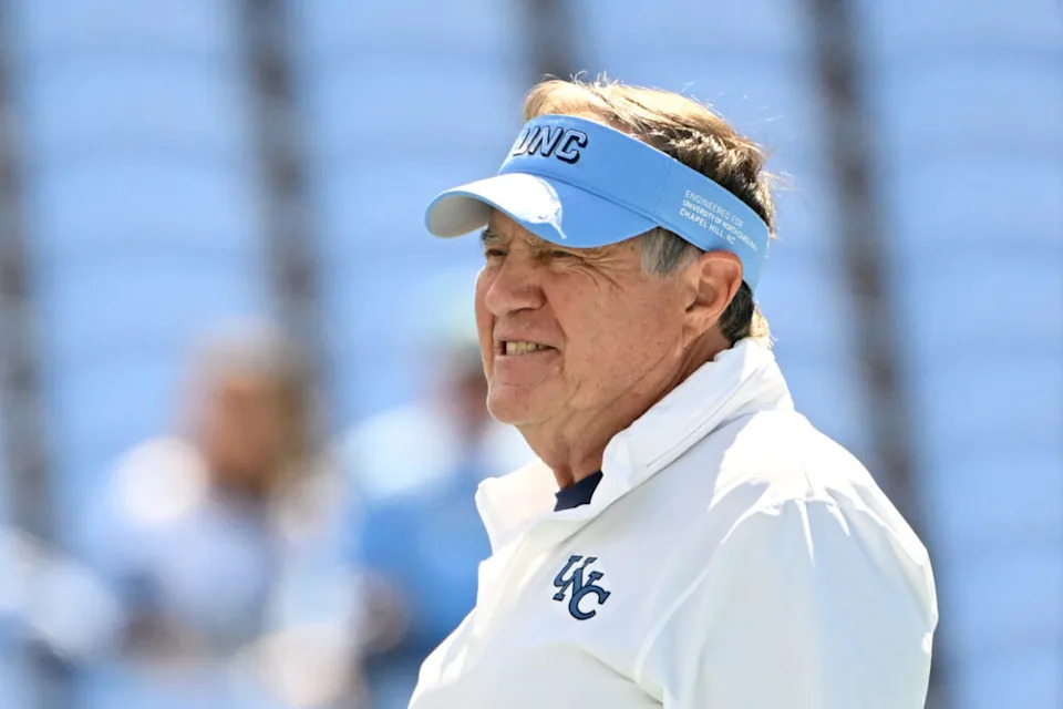 North Carolina Tar Heels head coach Bill Belichick