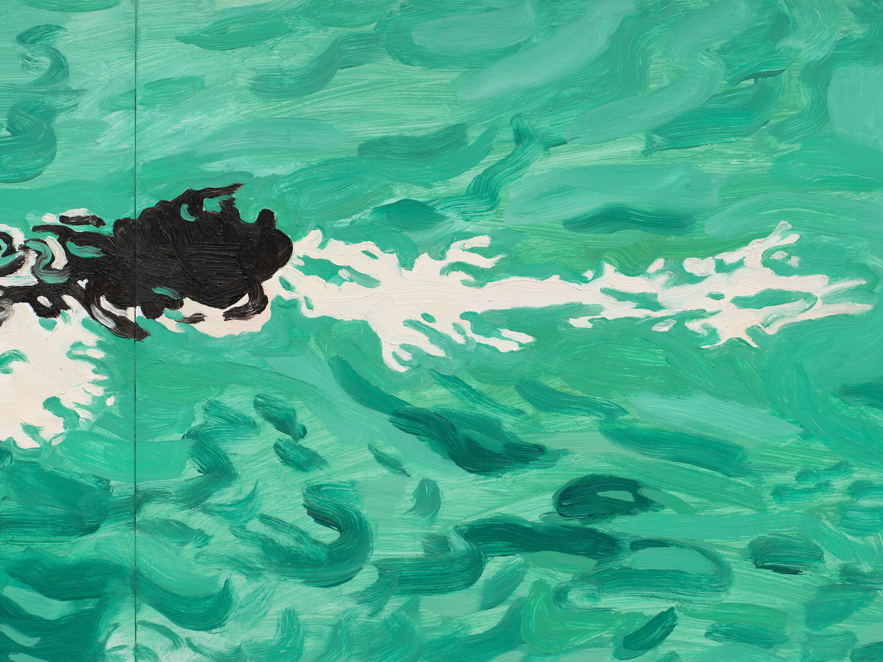 Detail, “River swimmer,” 2025.