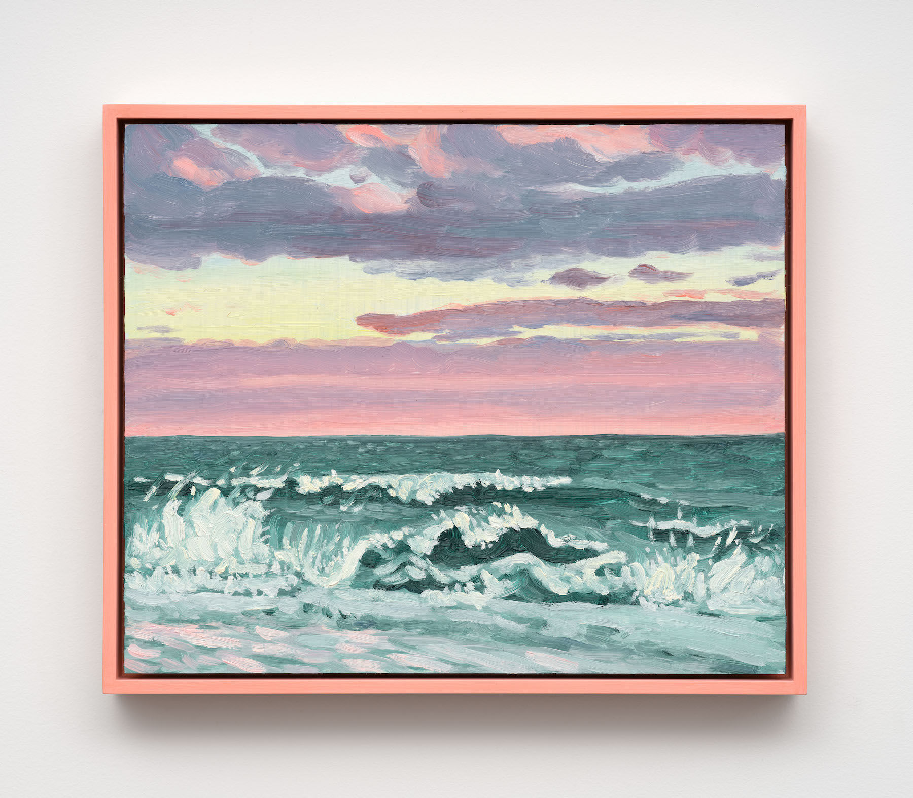 “Sunset, at the beach,” 2025.