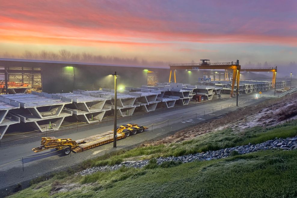 campbell heights precast yard surrey langley skytrain february 2026 f