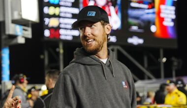 Cleetus McFarland reacts to Mark Martin commentary on him ahead of NASCAR O’Reilly Series debut