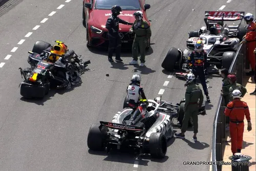 crash monaco grand prix big accident perez magnussen hulkenberg f1
