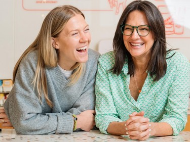 Alix Finn, left, and Erin Smith, daughter and mother, at Cream Pony in North Vancouver.
