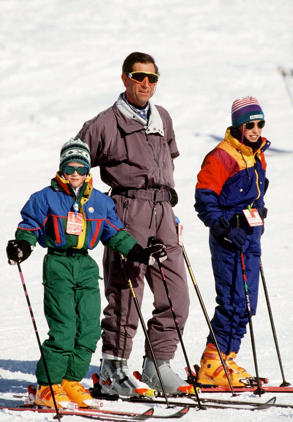 klosters, switzerland february 18 prince charles with princes william and harry in klosters, switzerland photo by tim graham photo library via getty images