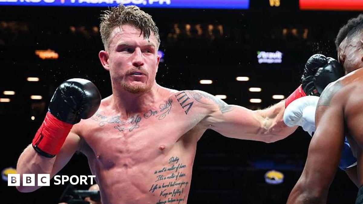Dalton Smith punches Subriel Matias during their world title fight in New York in January 2026