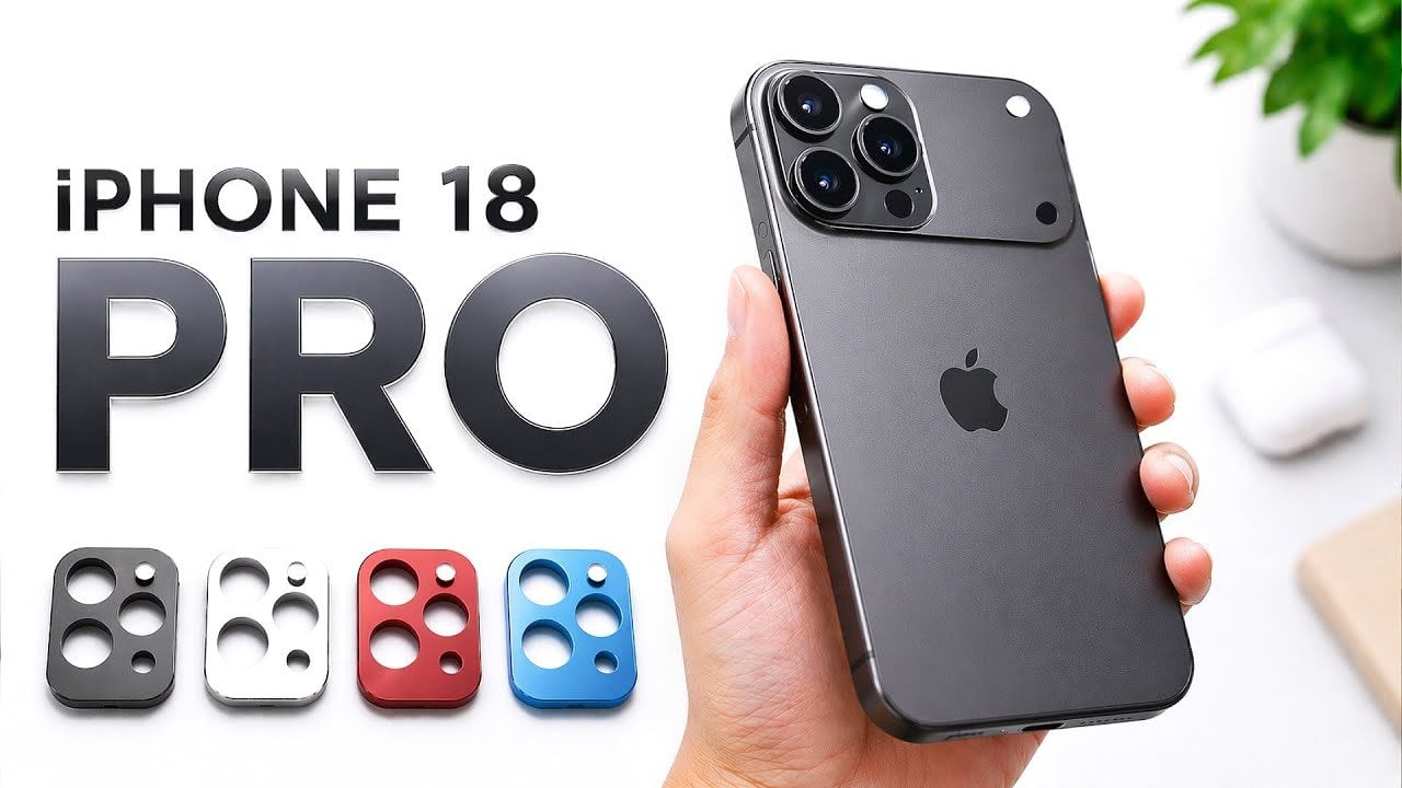 Concept image showing iPhone 18 Pro beside a foldable iPhone, with Pro colors bolder and foldable tones muted.
