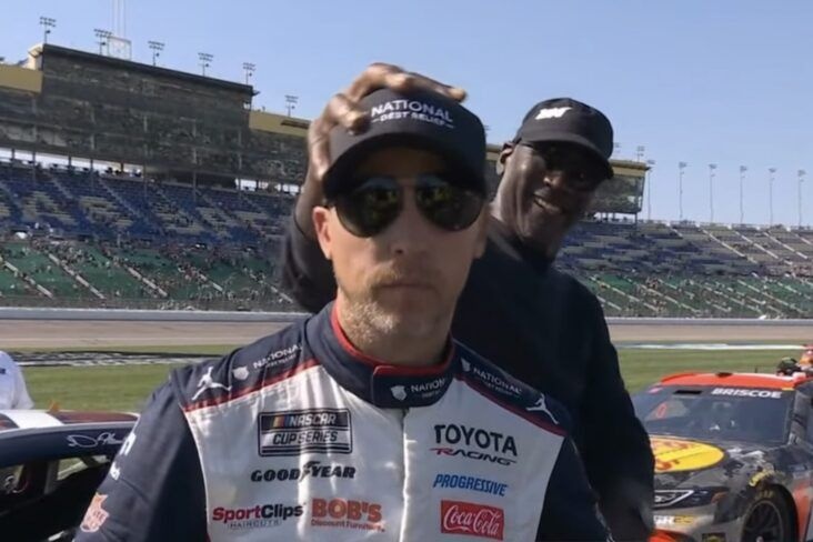 Denny Hamlin and Michael Jordan's internal rivalry on display at Kansas