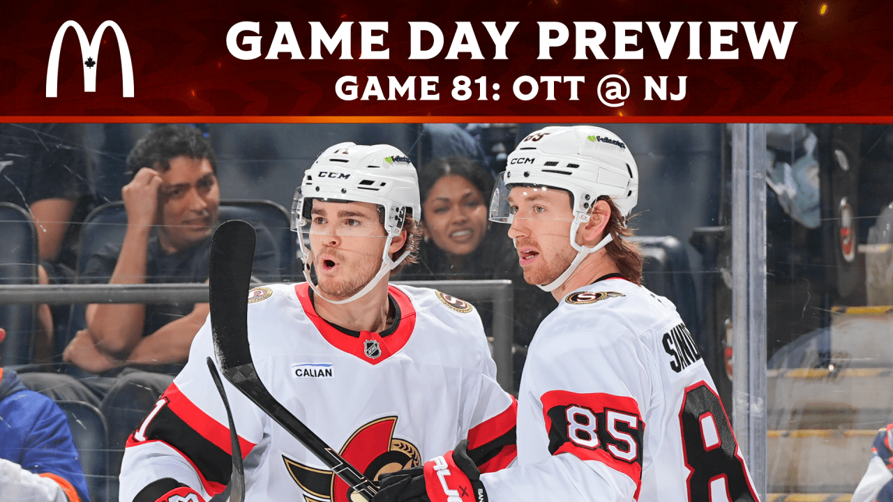 Sens head to New Jersey in search of fifth straight win