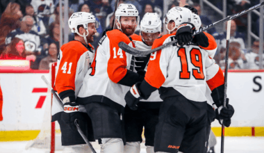 Couturier, Cates each has 3 points, Flyers score 7 in win against Jets
