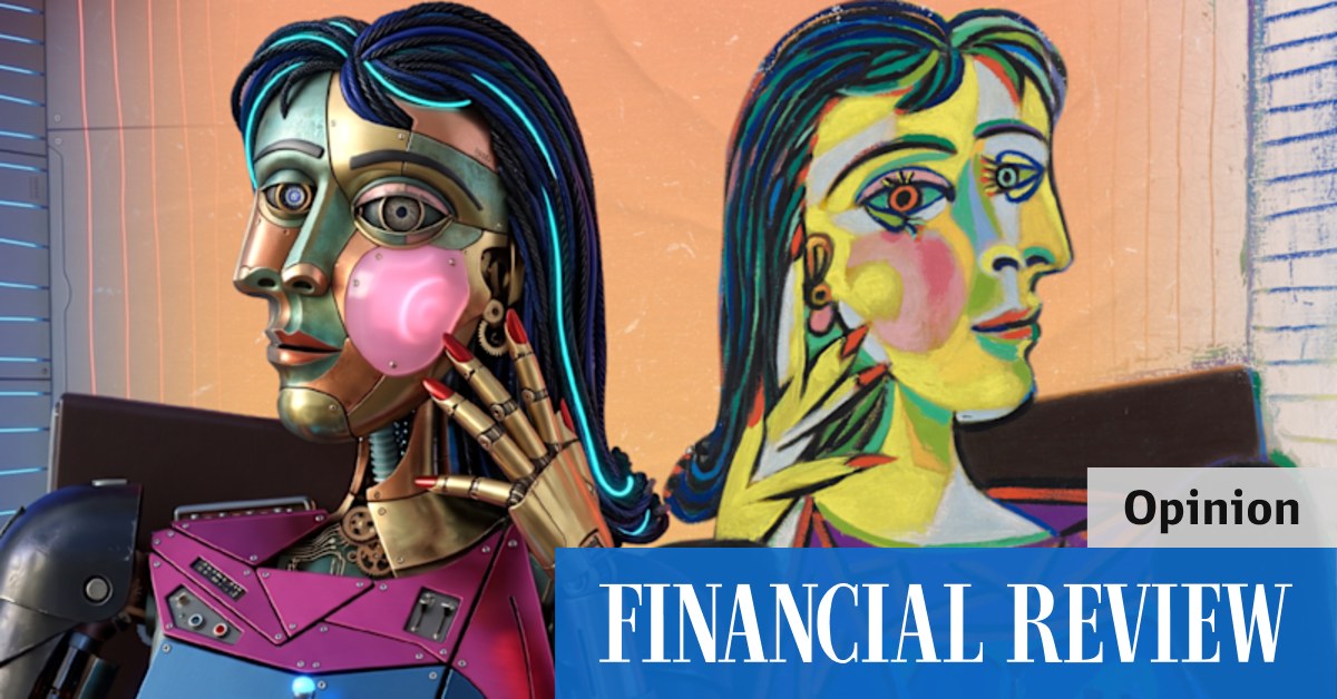 artificial intelligence can only generate output; it takes humans to actually create something, as Pablo Picasso, James McNeill Whistler and the Ern Malley hoax all help to explain