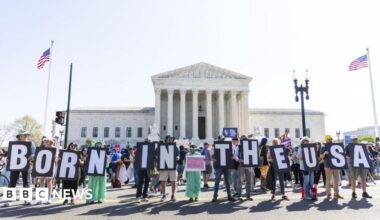 Supreme Court justices appear sceptical over Trump's changes to US birthright citizenship rules - follow live