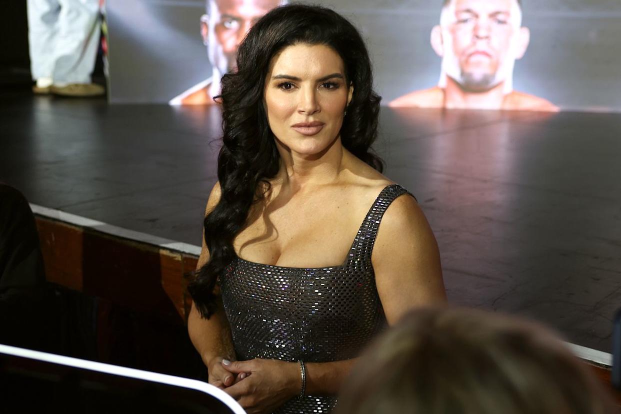Gina Carano speaking in New York City in 2026Credit: Sarah Stier/Getty