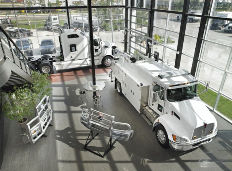 Edmonton Kenworth showroom