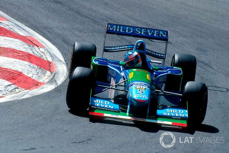 Benetton tried to put the worn skid plank down to a spin by Schumacher