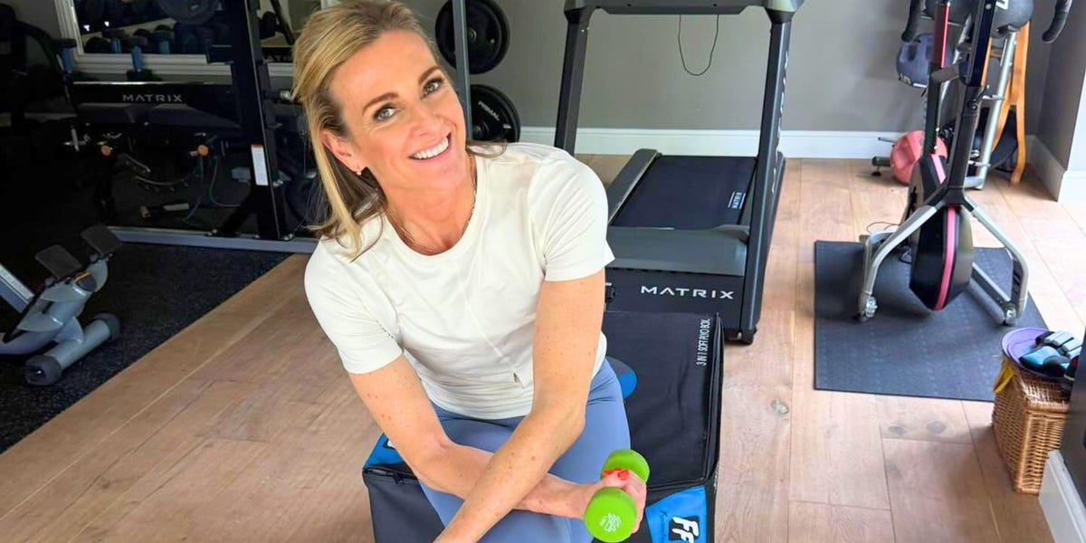 Gabby Logan does this exact 7-move full-body circuit to stay 'strong and lean' at 52