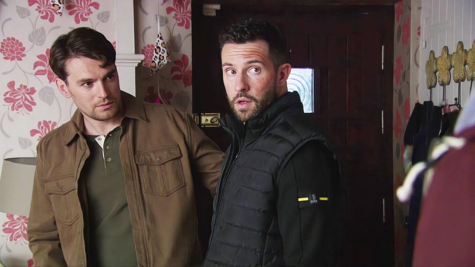 Mack Boyd, Ross Barton, Emmerdale mack boyd, ross barton, emmerdale