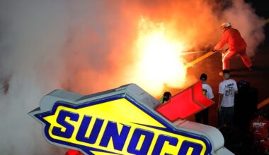Bristol NASCAR Race Red Flagged for Major Engine Fire for Mason Maggio