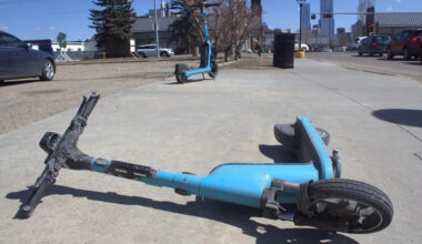 Edmonton councillor wants designated parking spaces for e-scooters