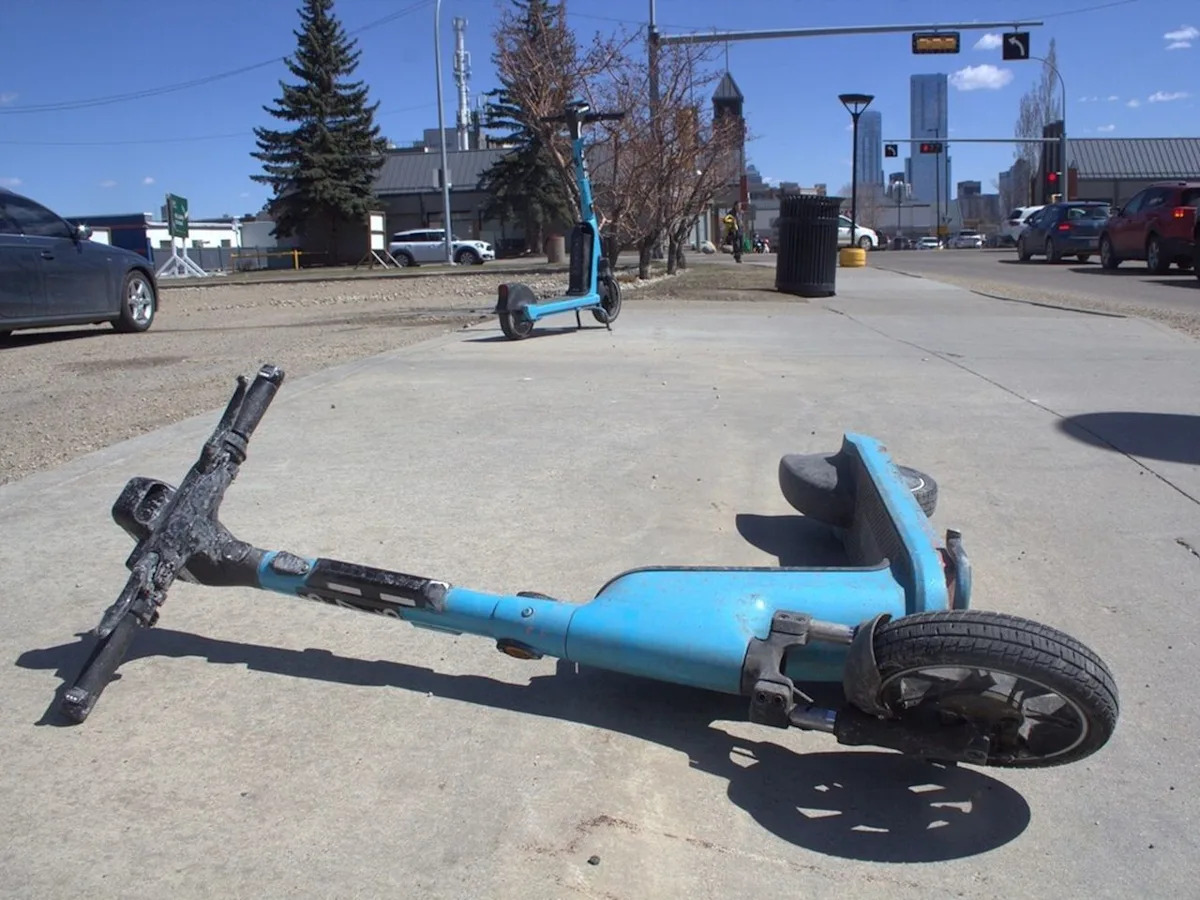 Edmonton councillor wants designated parking spaces for e-scooters