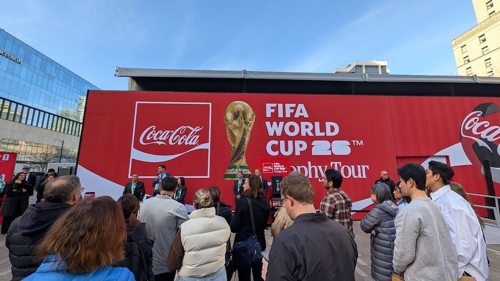 fifa world cup trophy tour coca cola vancouver