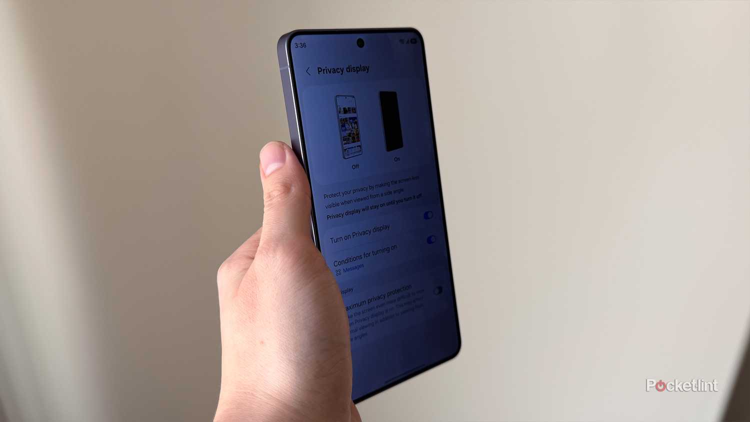Privacy Display on S26 Ultra.