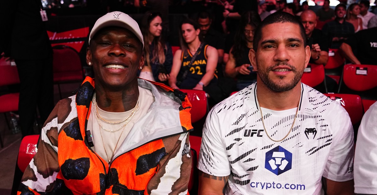 Israel Adesanya has hilarious reaction to Alex Pereira’s UFC 6 cover