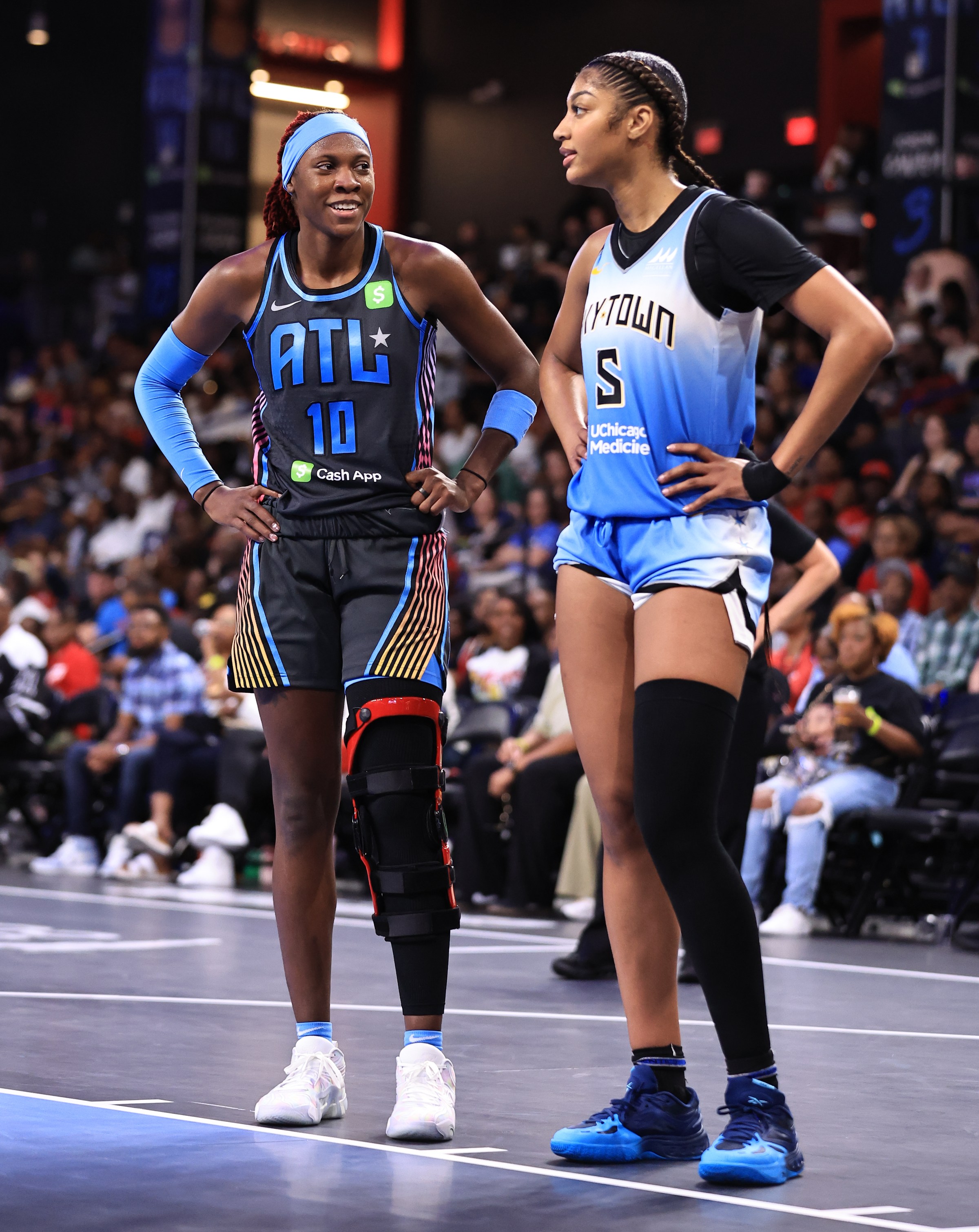Rhyne Howard and Angel Reese.