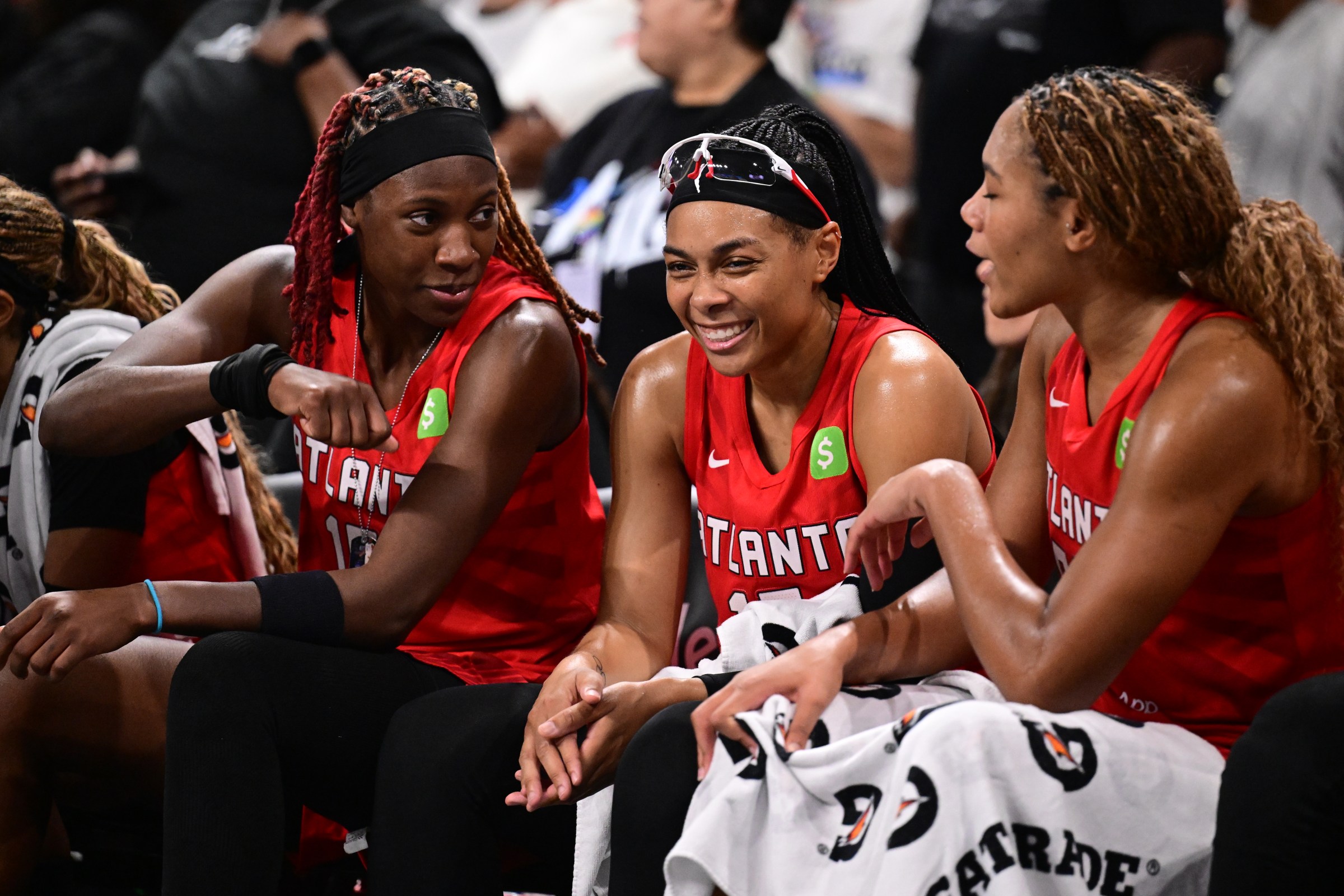 Rhyne Howard, Allisha Gray and Naz Hillmon.