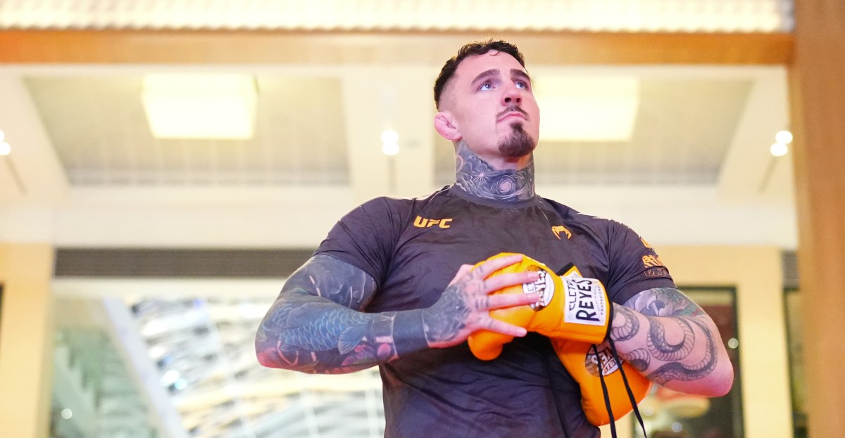 Back in the gym! UFC heavyweight champion Tom Aspinall shares positive update