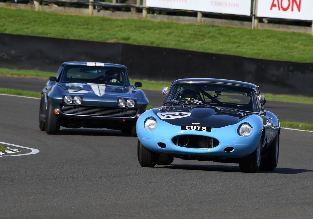 Goodwood Revival track action 